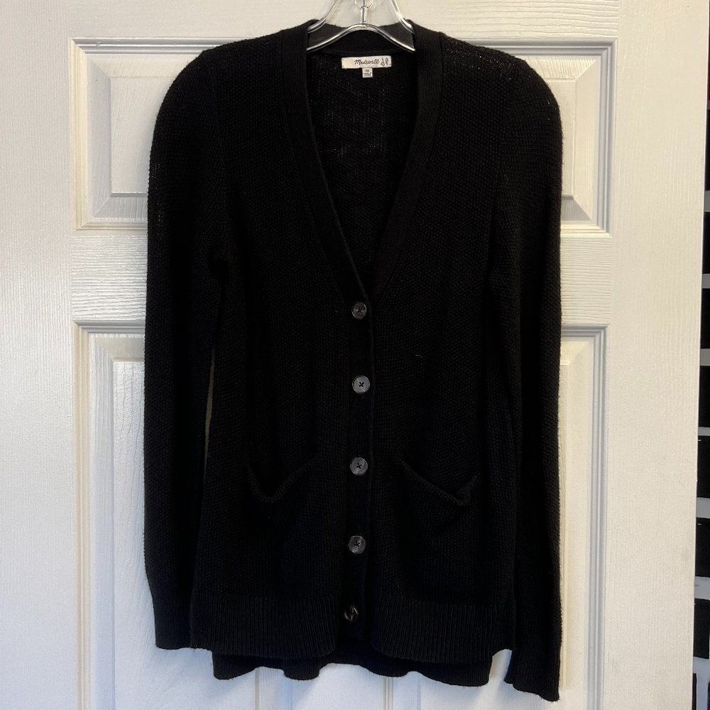Madewell Black Knit Cardigan - Size: XS